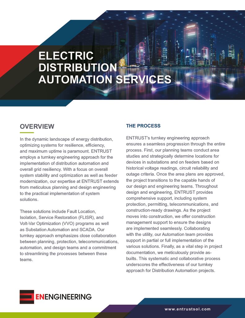 ELECTRIC DISTRIBUTION AUTOMATION SERVICES