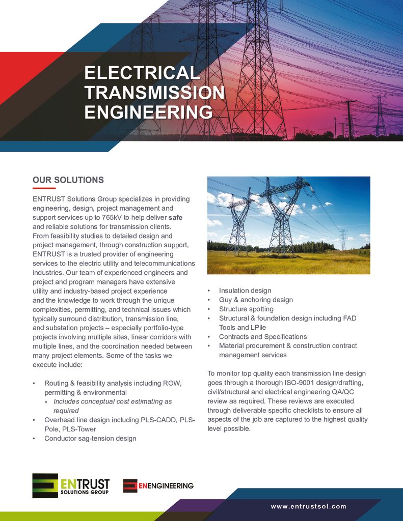 ELECTRICAL TRANSMISSION ENGINEERING