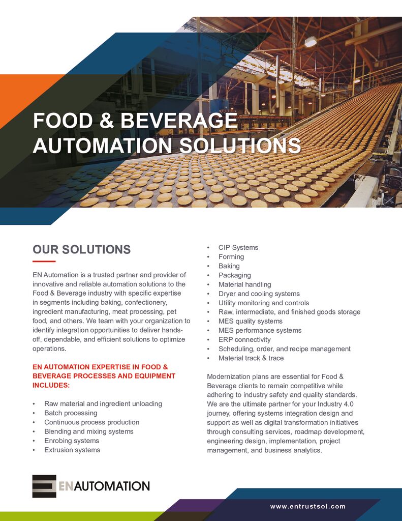 Food and Beverage Automation Solutions