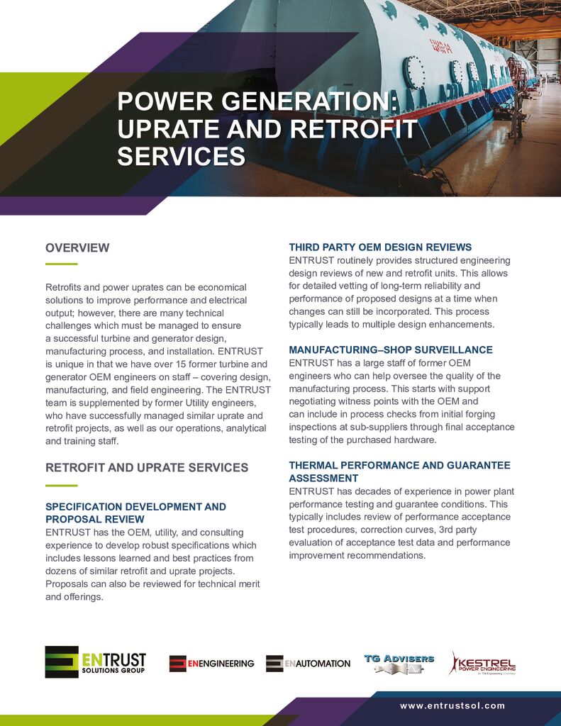 UPRATE AND RETROFIT SERVICES