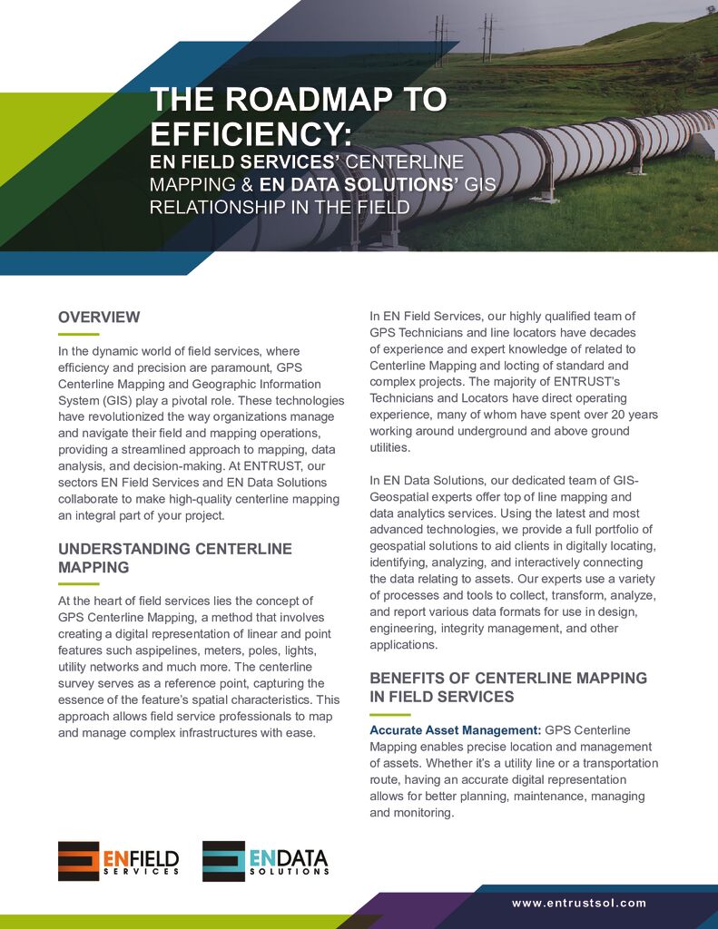 THE ROADMAP TO EFFICIENCY: EN FIELD SERVICES…