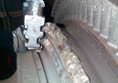 Fig 5 Example of a Control Stage Creep Related Failure | ENTRUST Solutions Group